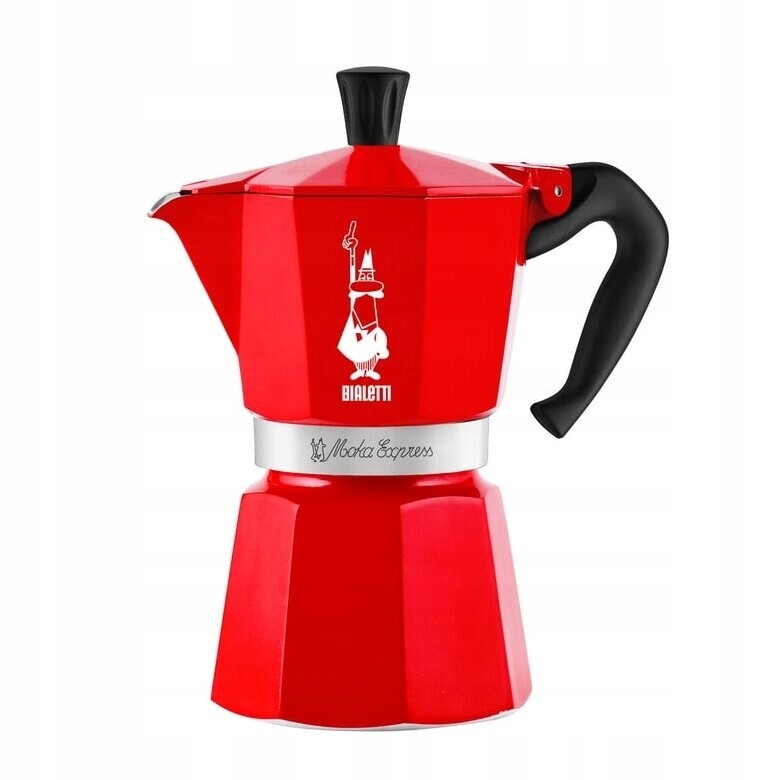 Kávovar Bialetti Moka Express Nutcracker 6 tz červený