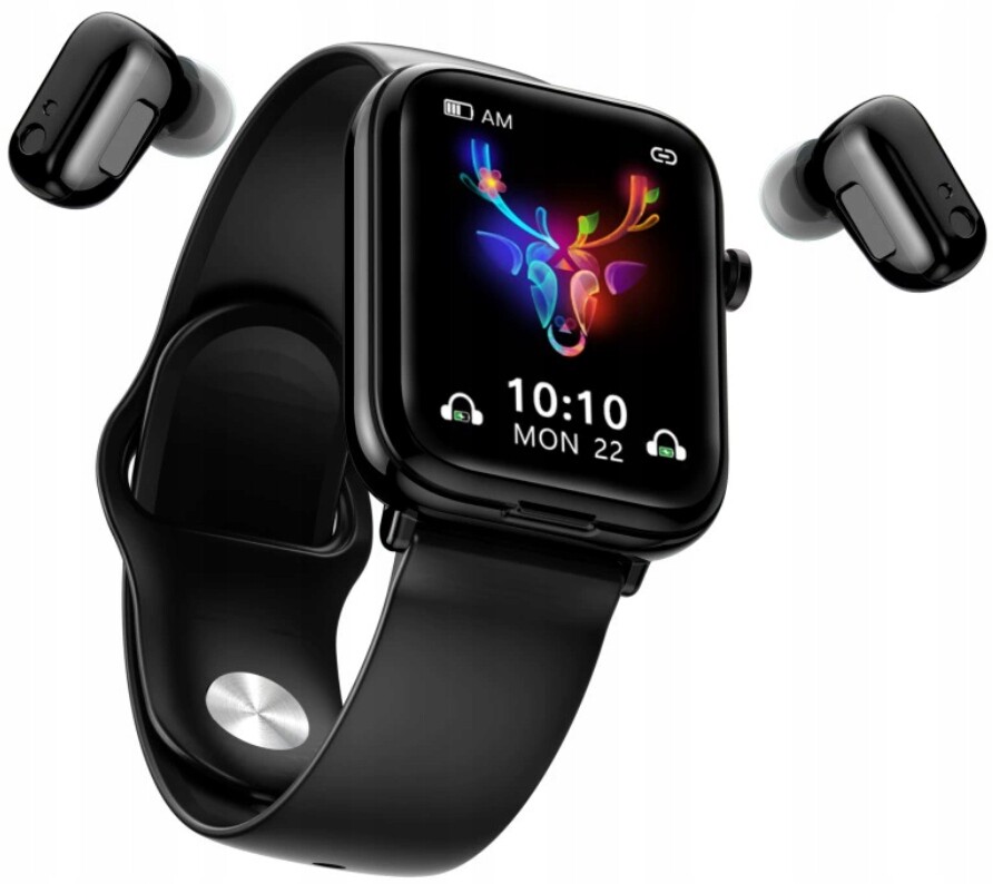 Chytré Hodinky X8S s 1.8palcovým dotykovým displejem a sluchátky Tws Bluetooth 5.0
