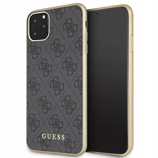 Guess GUHCN65G4GG pevný kryt pro iPhone 11 Pro Maxšedá/šedá kolekce 4G