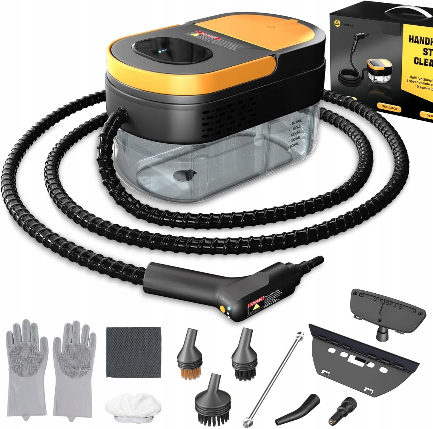 Parní Čistič Oken Parní Čistič 1600 ML 3 Bar 2500 W 2 M Parní Hadice