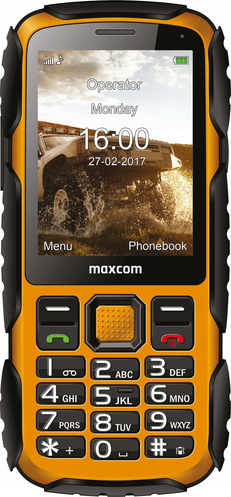 Telefon Kom. Maxcom MM920L Strong Žlutý