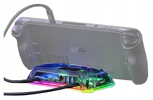 Dokovací stanice 8v1 Hdmi 4K 120Hz 5Gbps Jsaux HB0801S pro Steam Deck Černá
