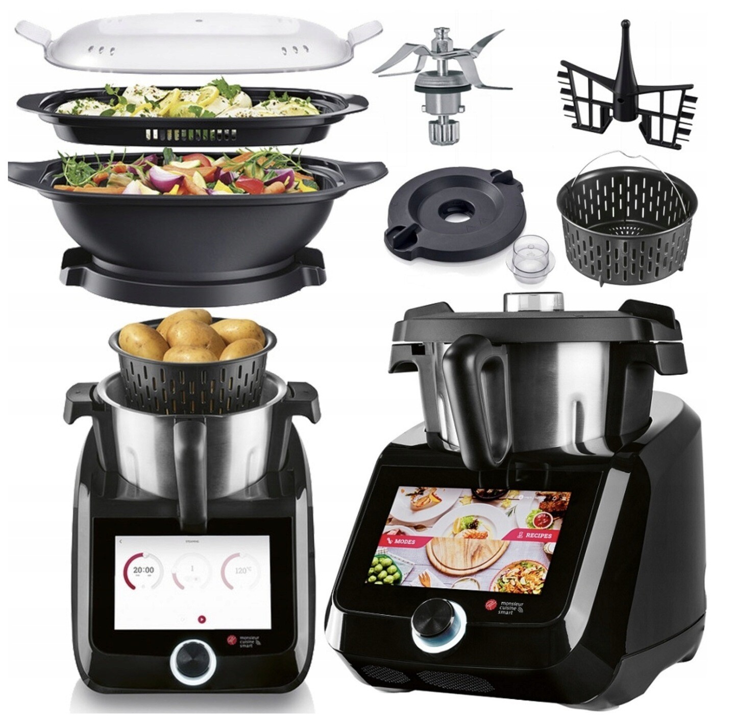 Kuchyňský Robot Lidlomix 2025 Monsieur Cuisine Smart Černá Novinka Sada