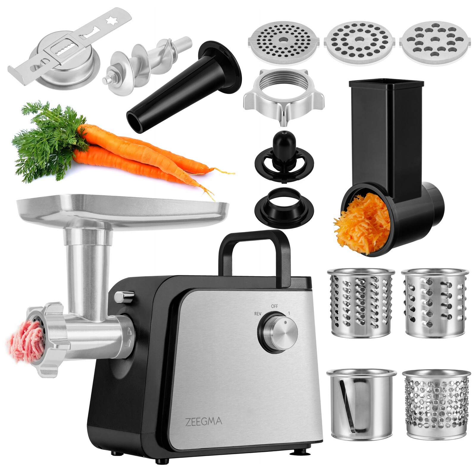 Elektrický Kovový Mlýnek Na Maso 2100 W Strojek Na Sušenky