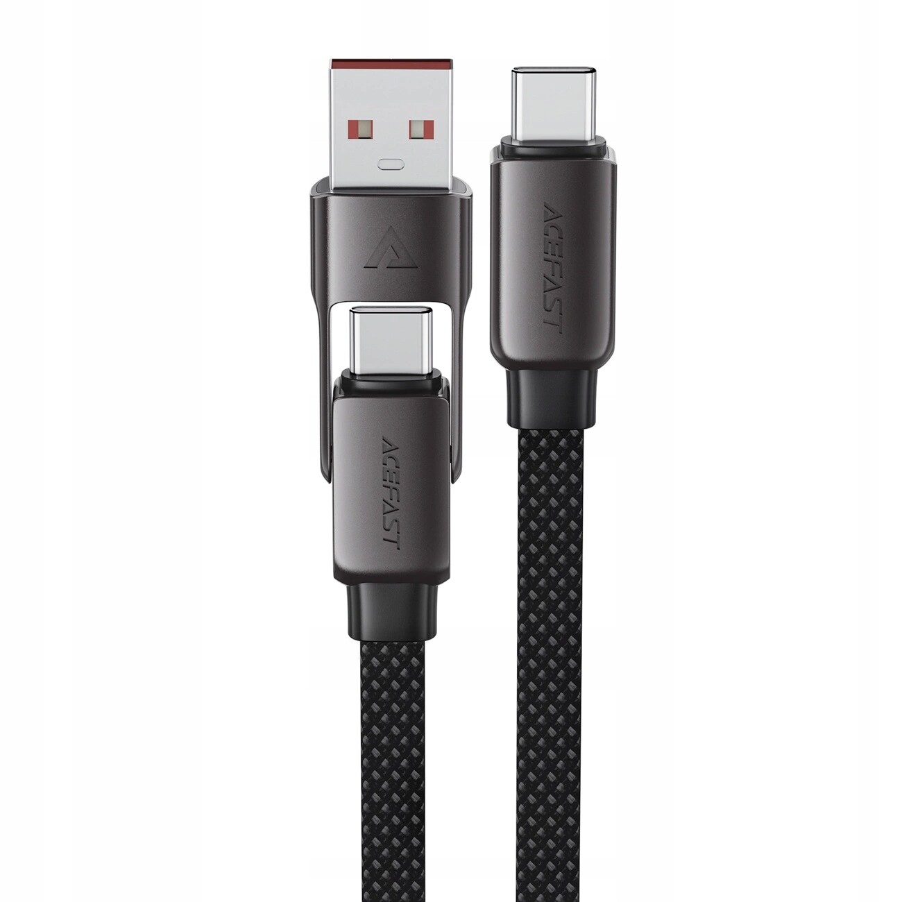 Kabel Acefast C13-04 Usb-c Usb-a Usb-c 480Mb/s 3A 1.2 m černý