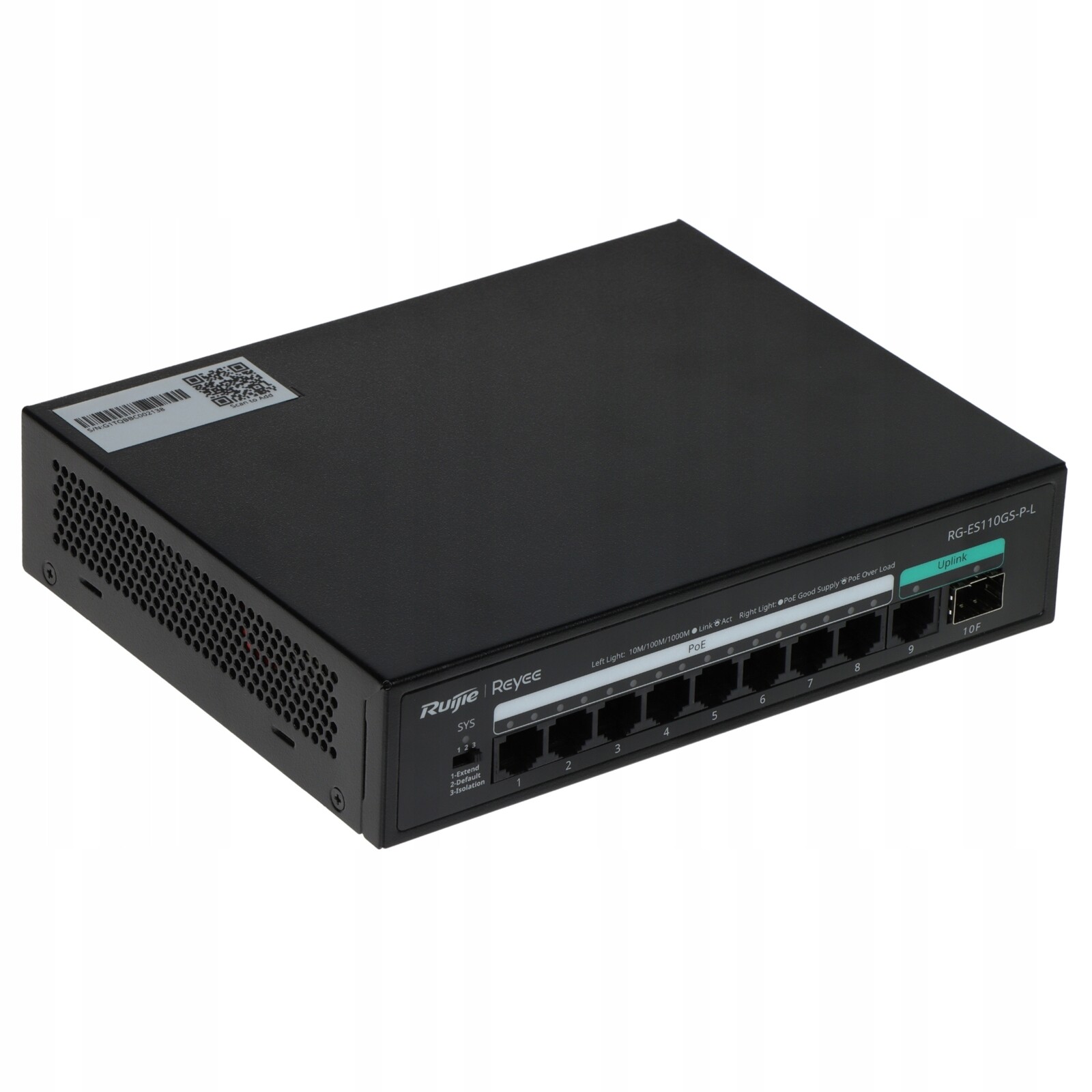 Switch Poe RG-ES110GS-P-L 8-PORTOVÝ Sfp Reyee
