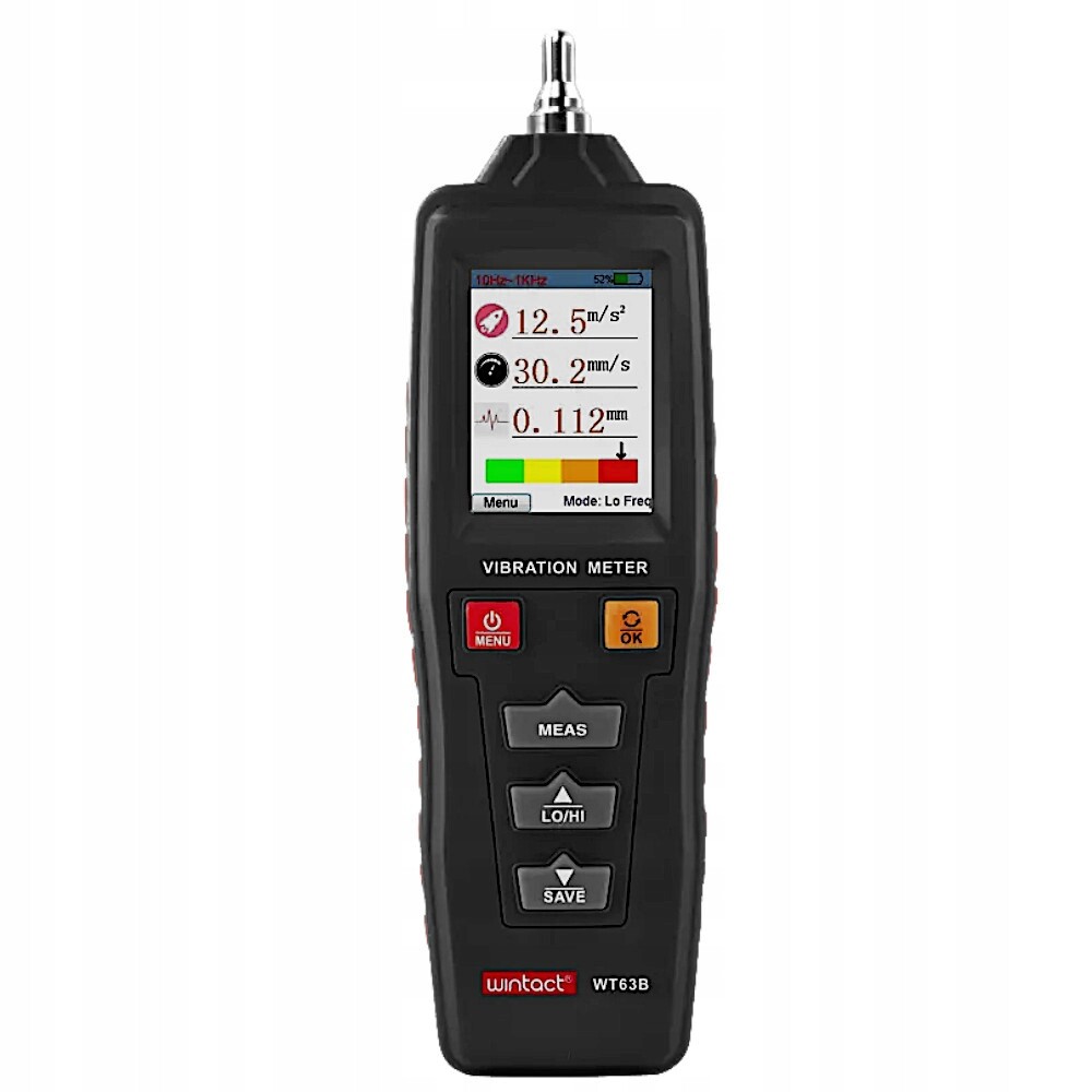 Vibrometr Wintact WT63B Digitální Měřič Vibrací