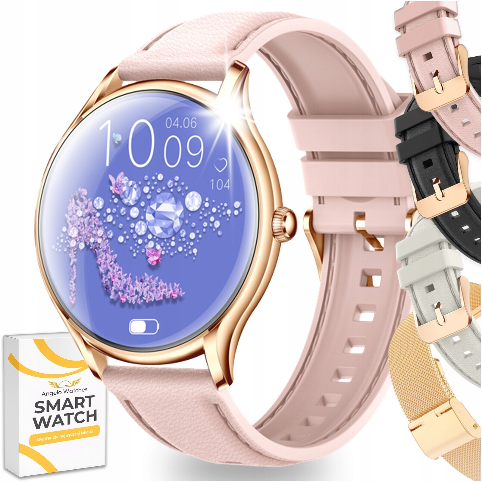 Chytré Hodinky Dámské Hodinky Pl Menu Upozornění Na Hovory Smart Watch 4 Řemínky