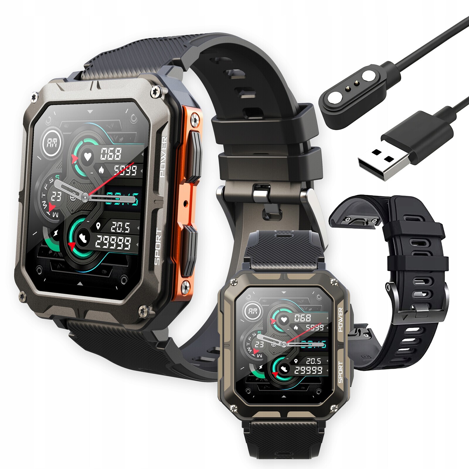 Chytré Hodinky Pánské Pancéřové Voděodolné Hovory Menu Pl Sport Pro