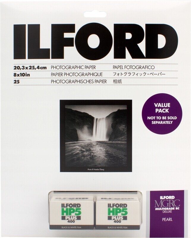 Ilford Sada 2 x film HP5 400/36 plus papír 20,3 x 25,4 cm 25 listů