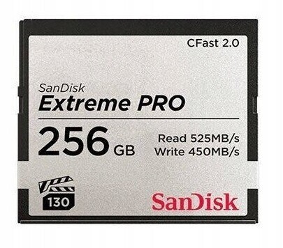 Paměťová karta SanDisk Cfast 256GB 2.0 Extreme Pro