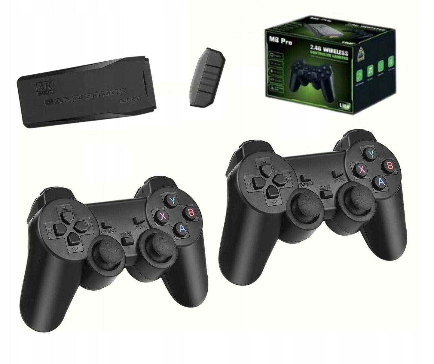 Herní konzole Retro 4K, DDR3 256MB, 20 000 titulů, 2 pady, Hdmi