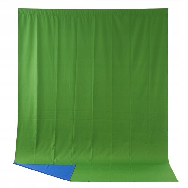 Oboustranné látkové pozadí modré/zelené Pro Stuff