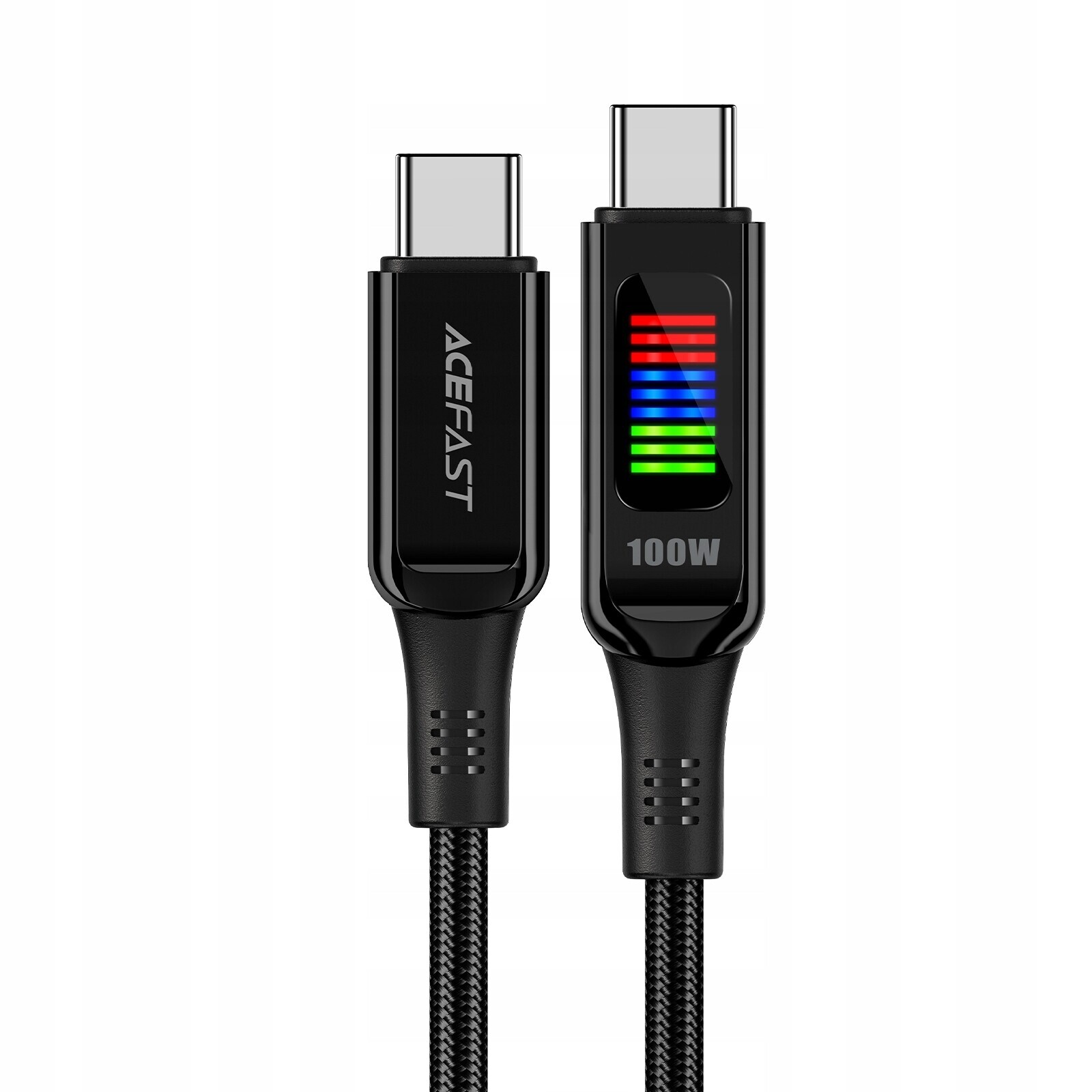 Kabel Pro Nabíjení Usb-c Usb-c 100W S Displejem 1.2M Černý