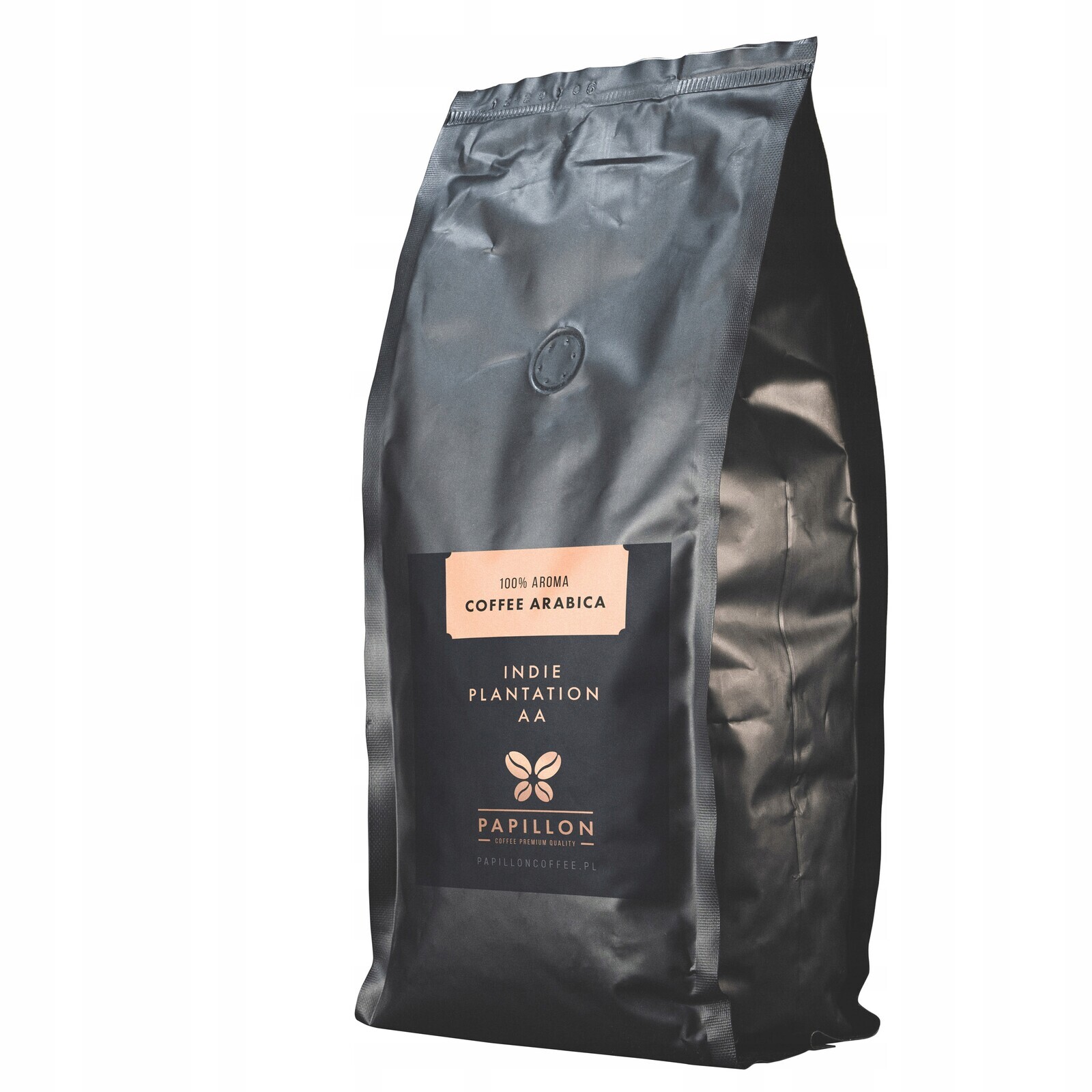 Káva zrnková Arabica Papillon Coffee Indie Plantation Aa 1kg