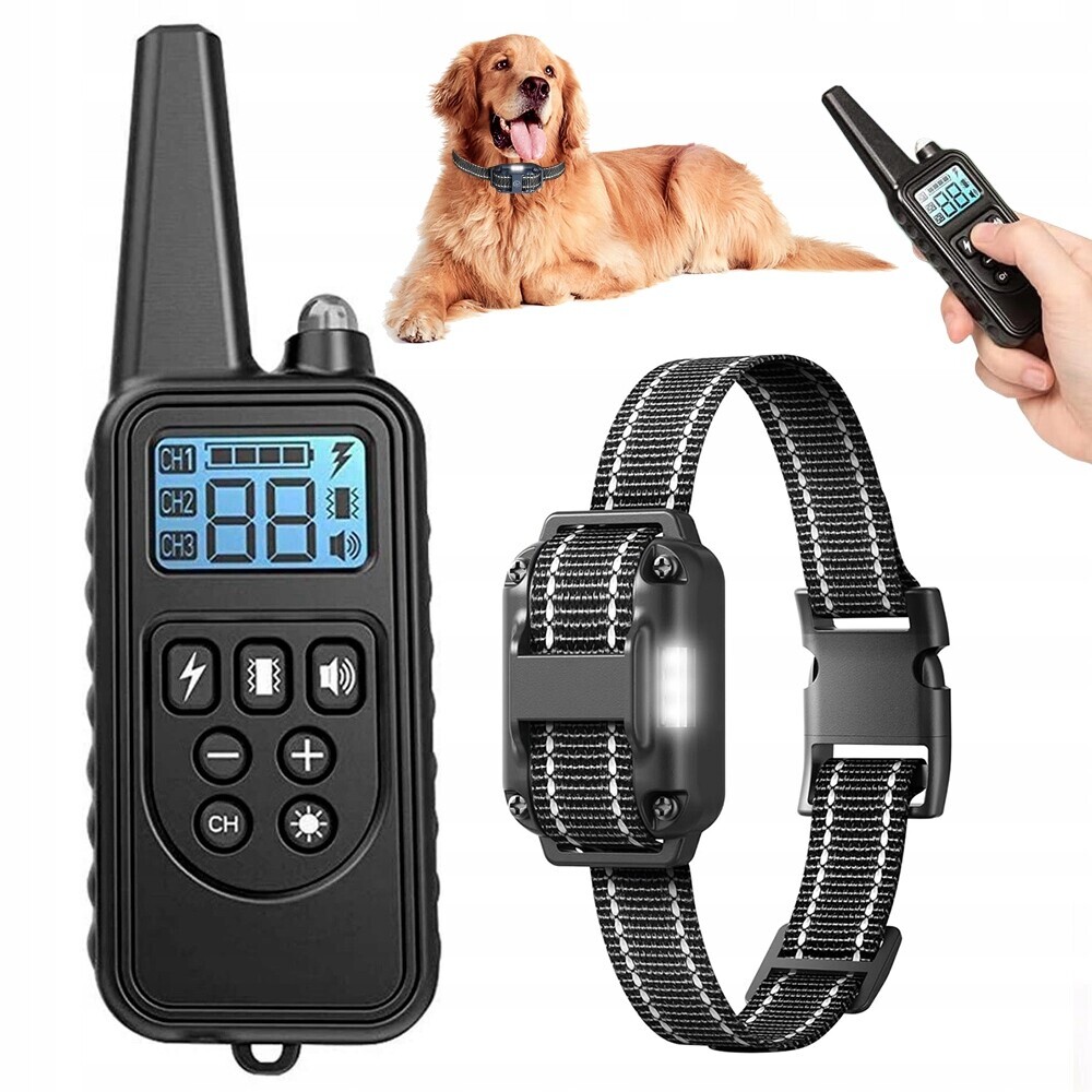 Elektrický Výcvikový Obojek Pro Psa Pro Trénink Výcviku, 3 Režimy Dálkové Ovládání