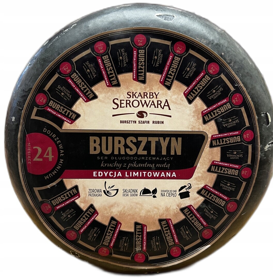 Sýr Jantarový Dlouhozrající 24mce 500g Polský