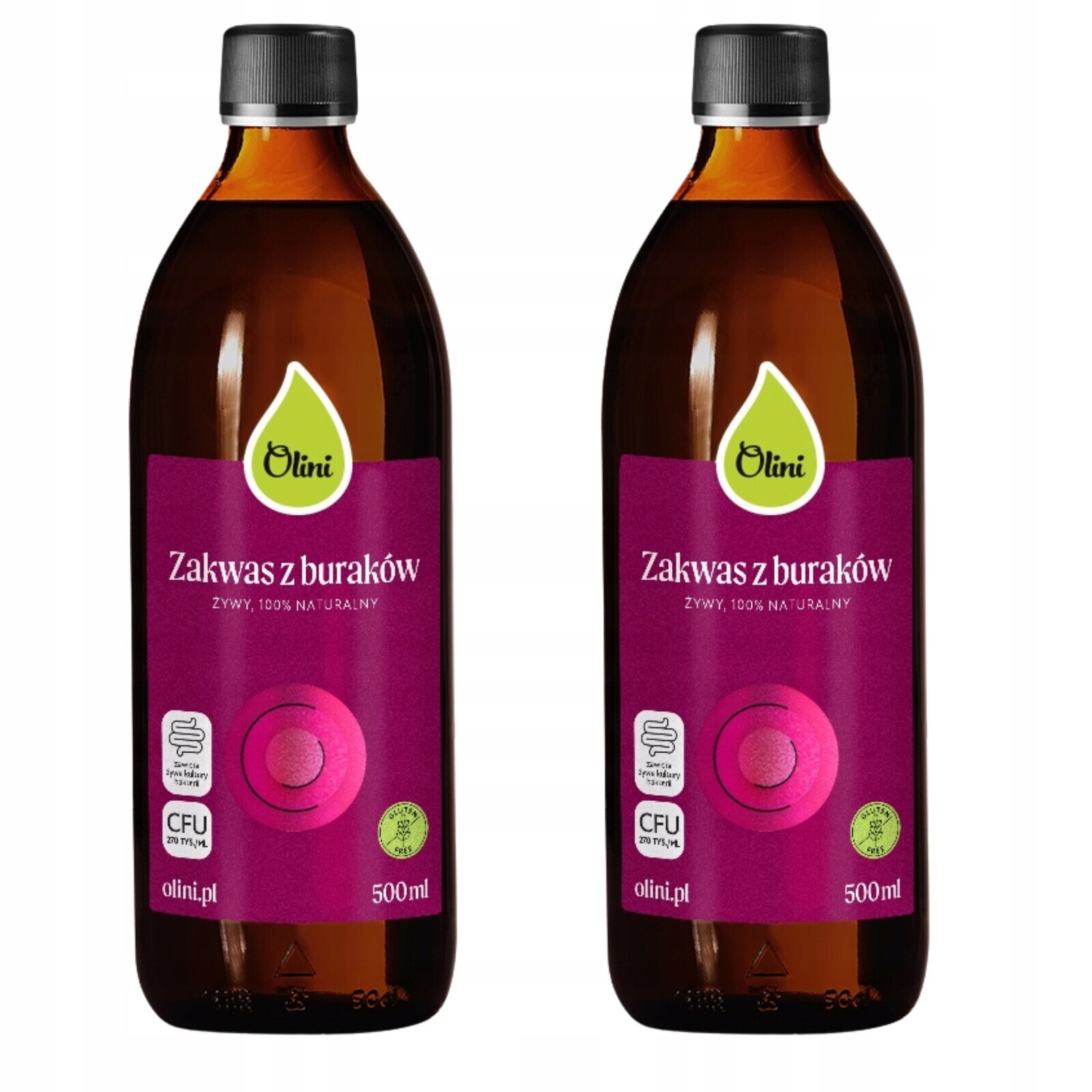 2x Kvásek z červené řepy 500 ml bezlepkový Olini