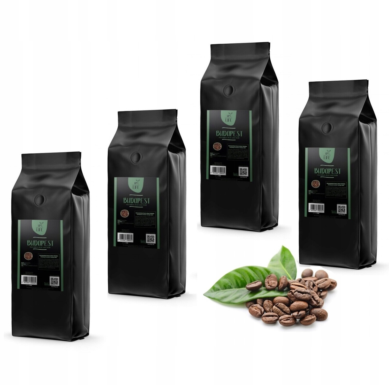 Káva Life Up Budapest Zrnková 1000G balíček 4ks