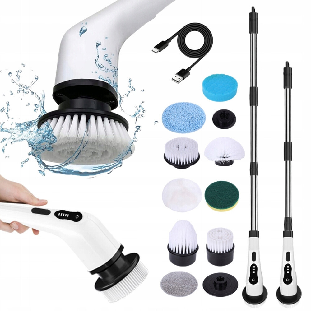 Elektrický Čisticí Kartáč 9V1 S 9 Vyměnitelnými Kartáčovými Hlavami