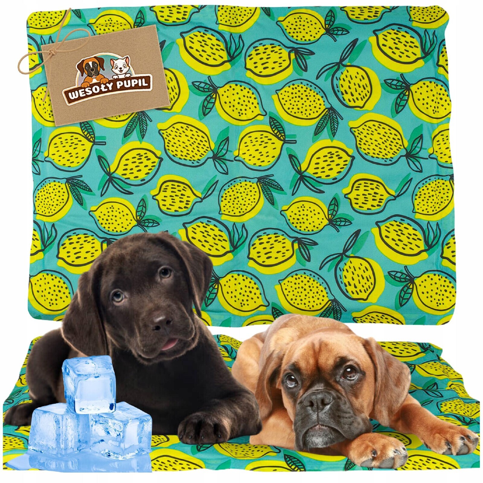 Chladící podložka pro psy a štěňata voděodolná na Léto Horko L 90x50 pro psy