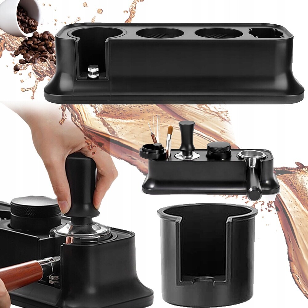 Distributor Kávy Stanice Základna Pěchovadlo Na Prášek Filtrační Košík Černý