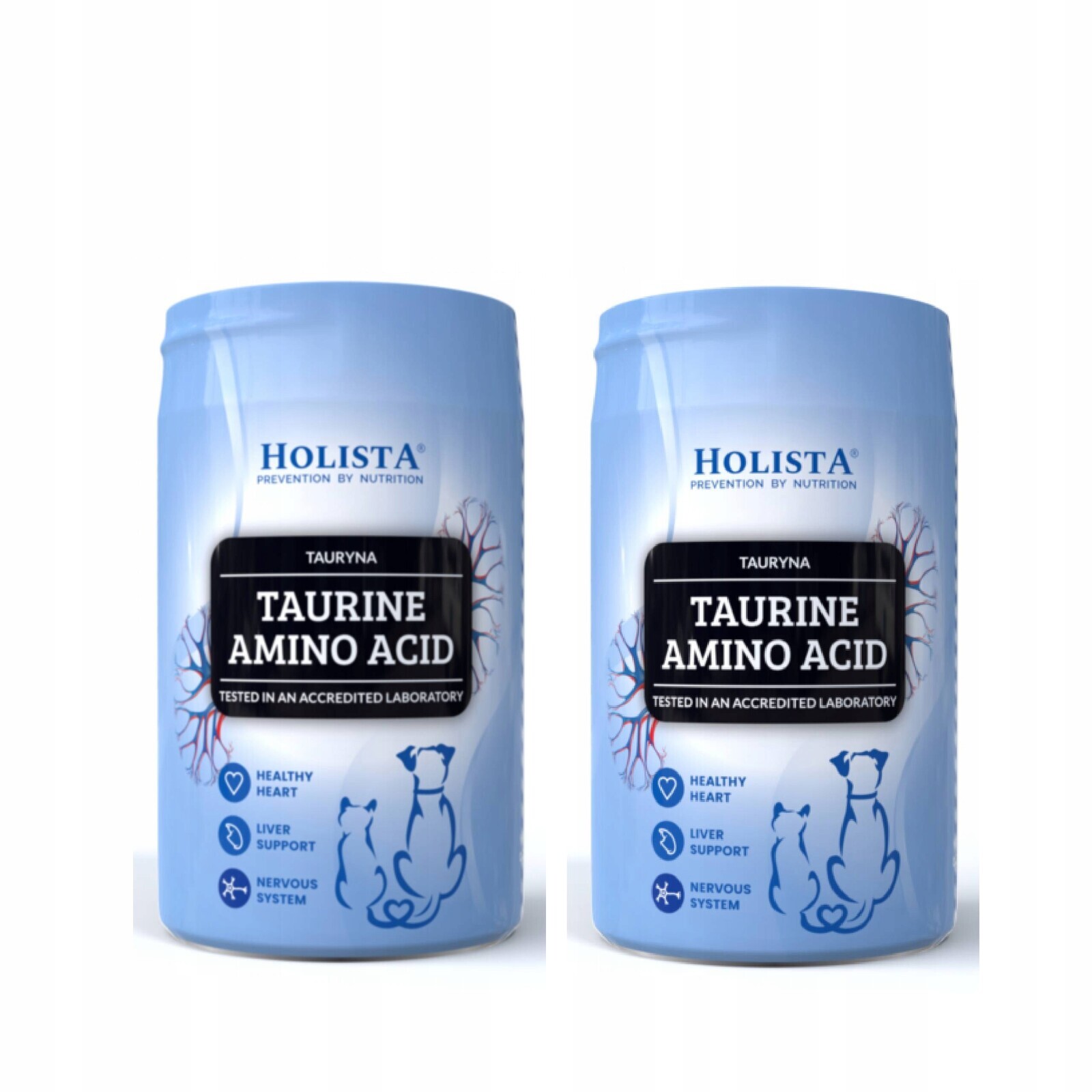 2x Taurin pro psa a kočku 250 g doplněk pro srdce, nervový systém Holista