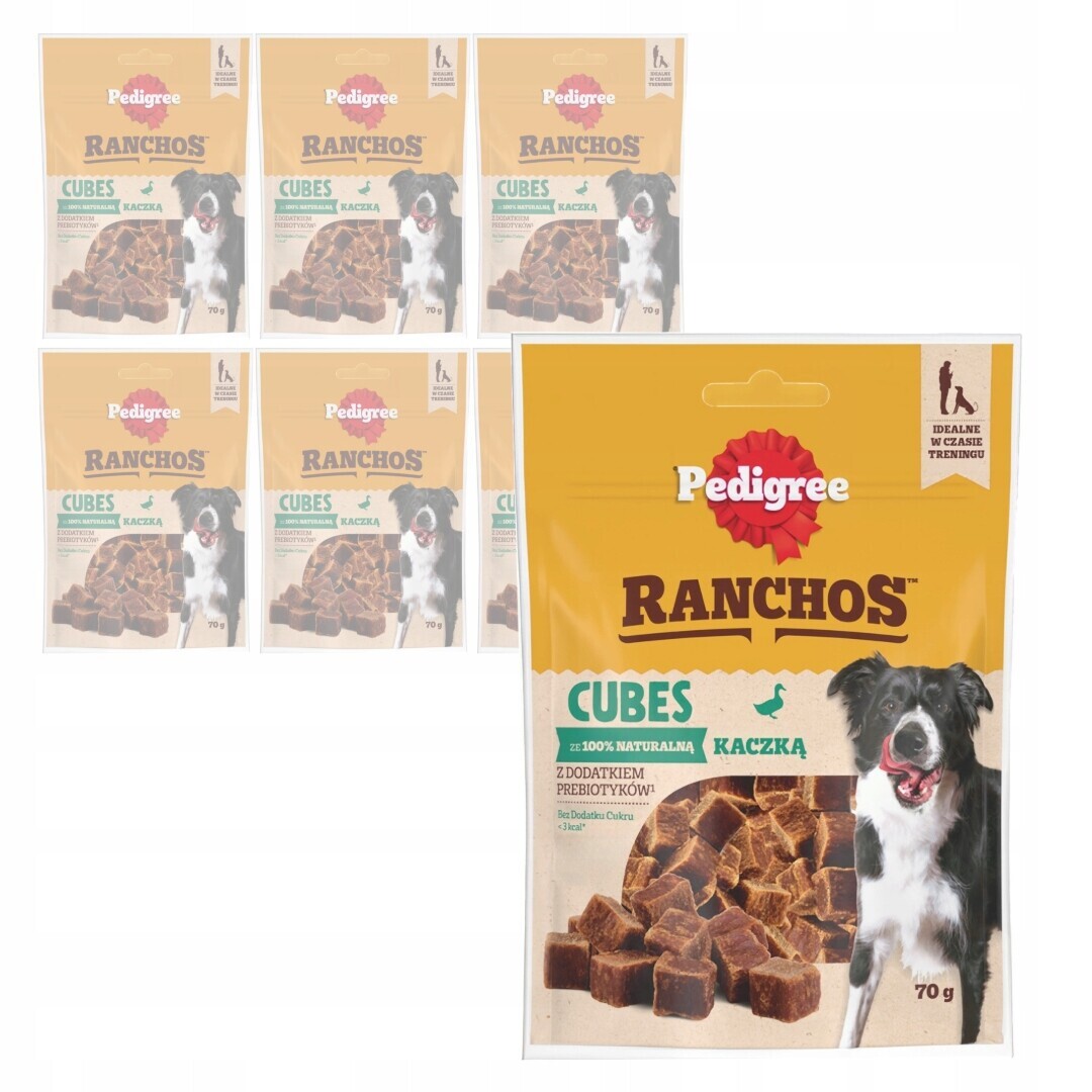 Pedigree Ranchos Cubes s kachnou 7x70g Pamlsky Psí Pamlsek