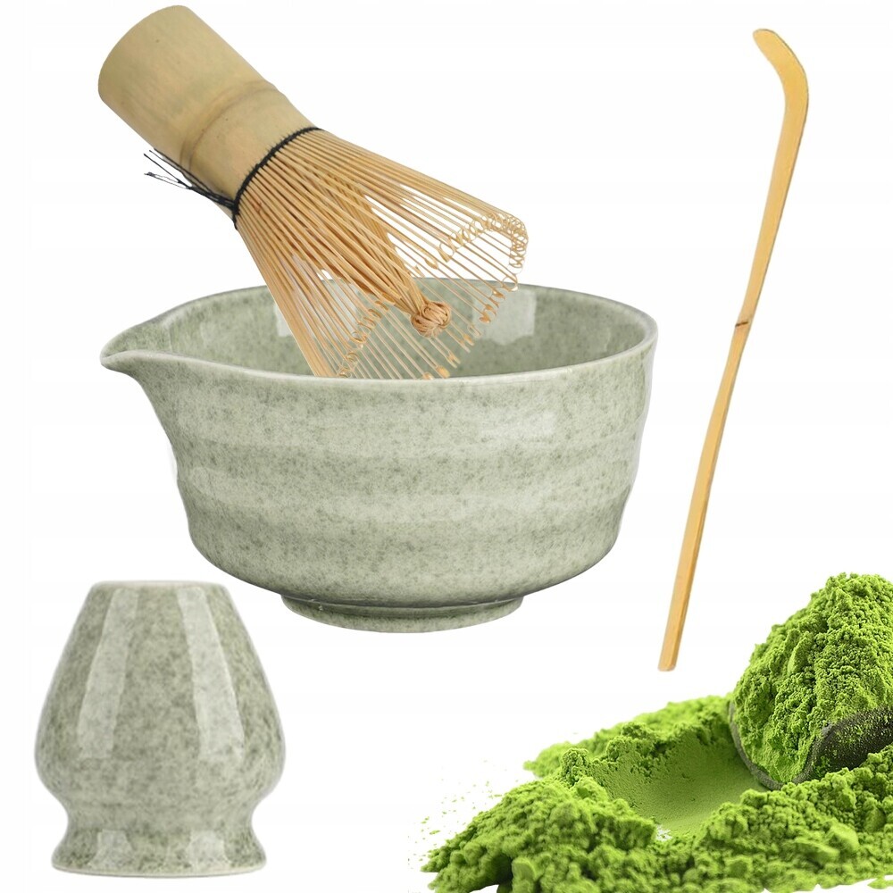 Sada příslušenství pro čaj matcha – bambusový chasen a miska