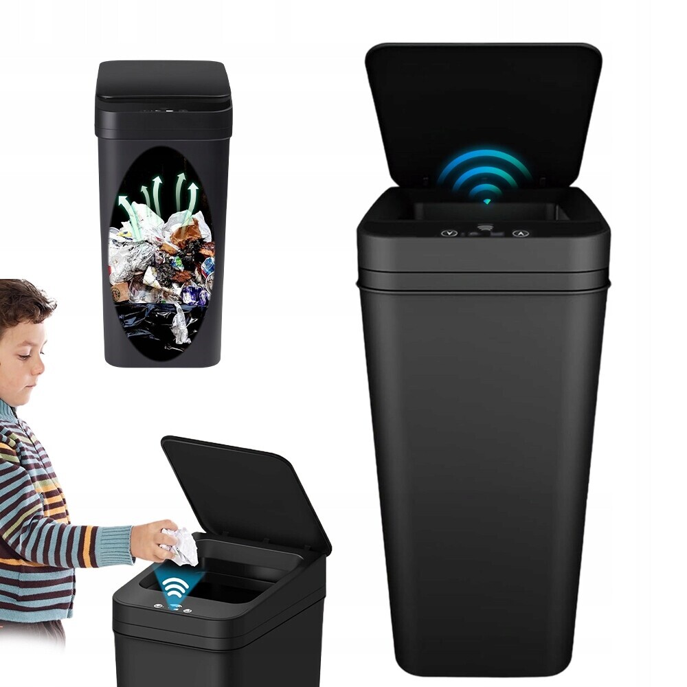 Odpadkový Koš Automatický 12L Senzor Pro Kuchyň Ložnice Koupelna