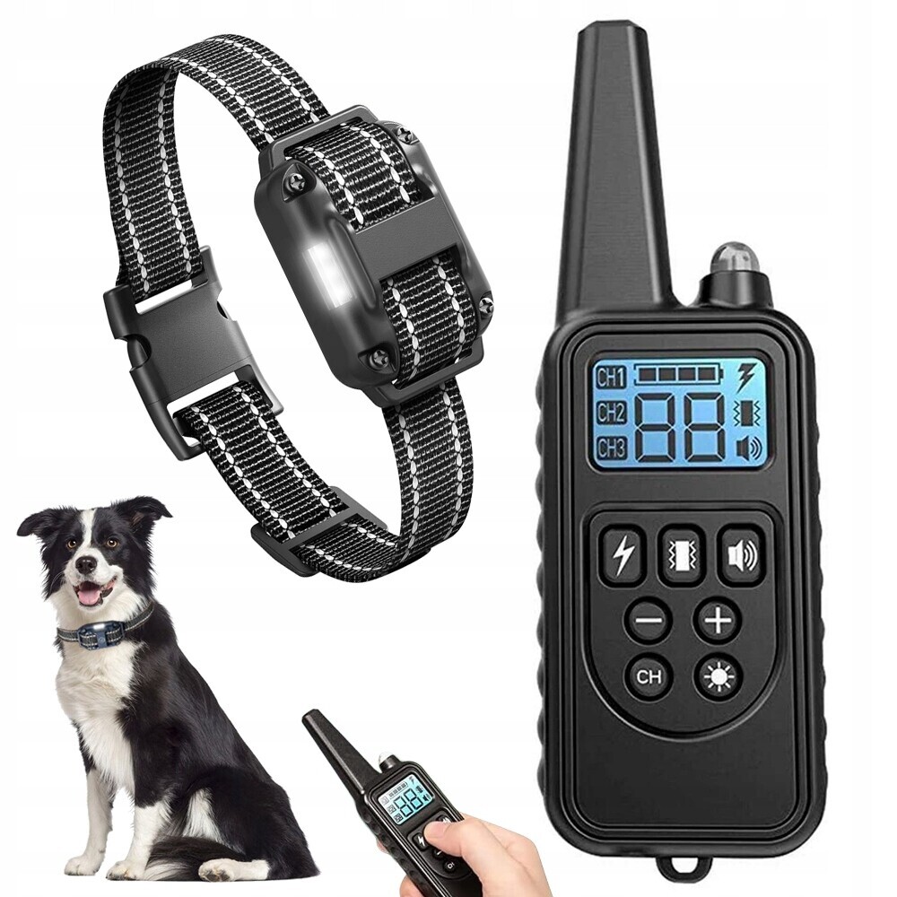 Elektrický Výcvikový Obojek Pro Psa, Voděodolný, Výcvikový Obojek Pro Psy, Dálkové Ovládání