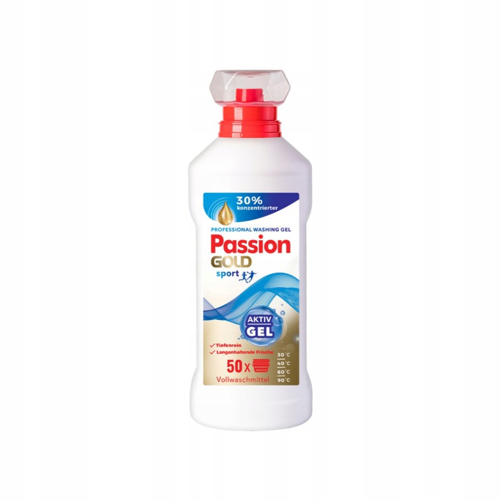 Passion Gold Sport Gel Pro Aktivní Osoby 2 L, Výkonný 50 Praní