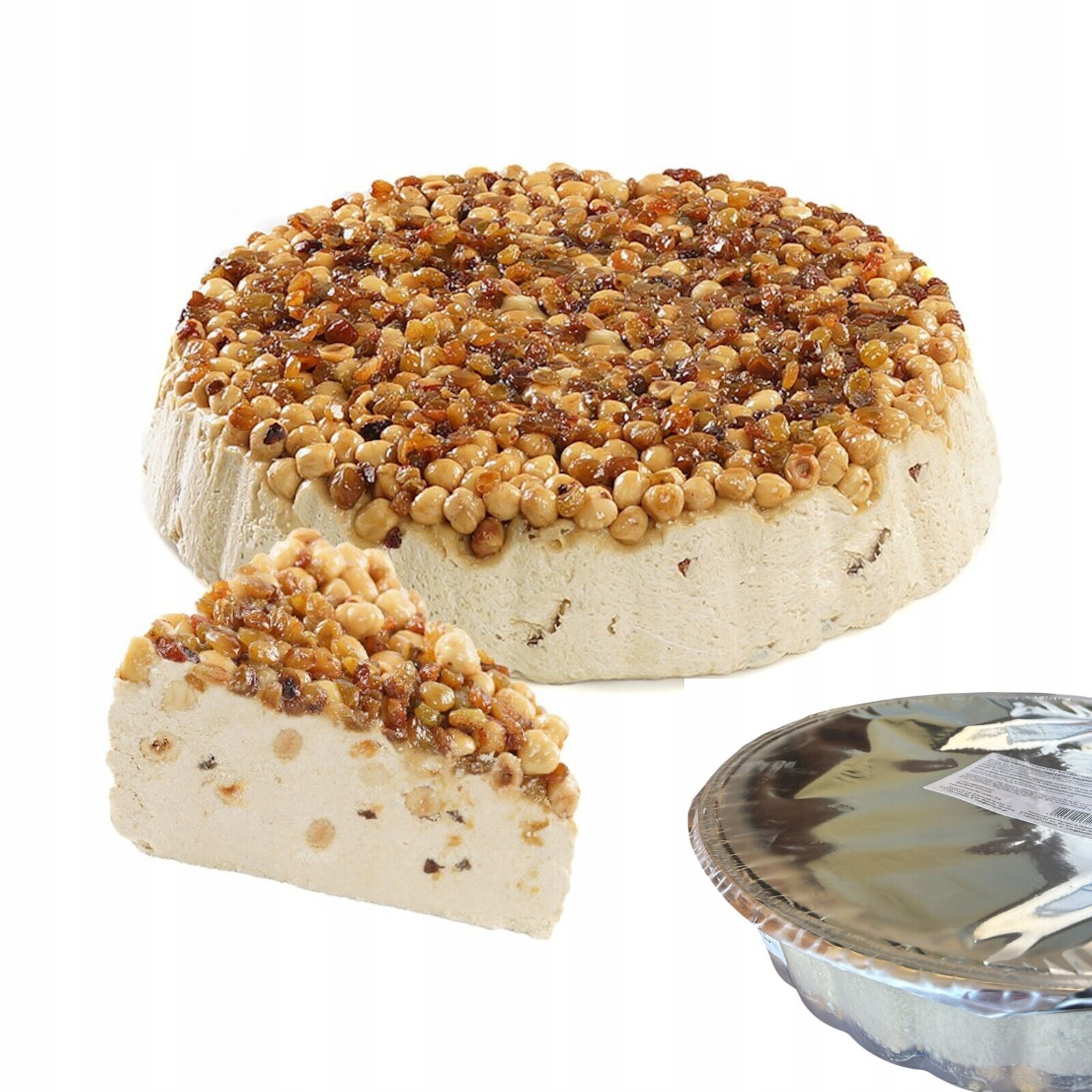 Dort chalvový Lískové ořechy, Rozinky, Brandy dezert 5 kg