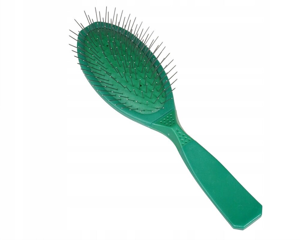 Kartáč Pin Brush velký (M) tmavě zelený, měkký Madan's