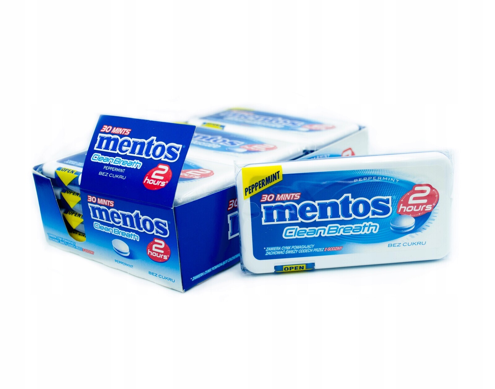 Mentos Clean Breath Peppermint 21g Máty pastilky Mentos