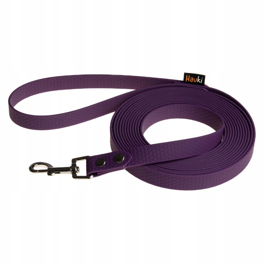 Tréninková Šňůra Pro Psa 15 M. Vodítko Pro Psa. Fialová. Vzor Hexa