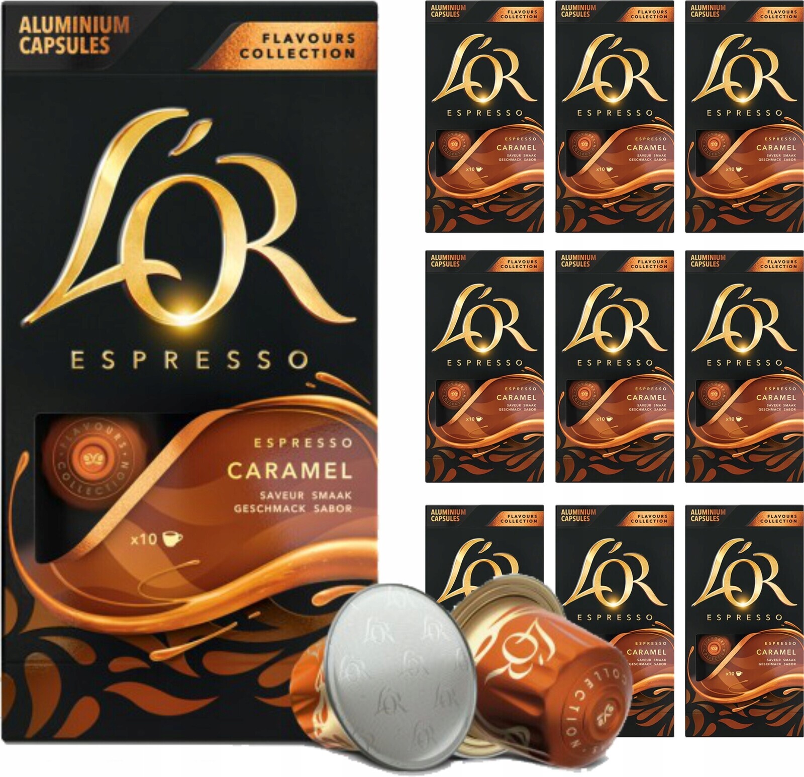 Kapsle pro Nespresso Lor Espresso Caramel 10x10