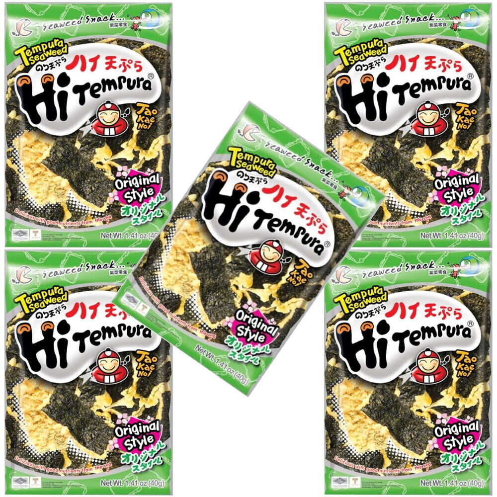 10 x Křupavé řasy Nori Snack v tempuře Original 40g Taokaenoi B