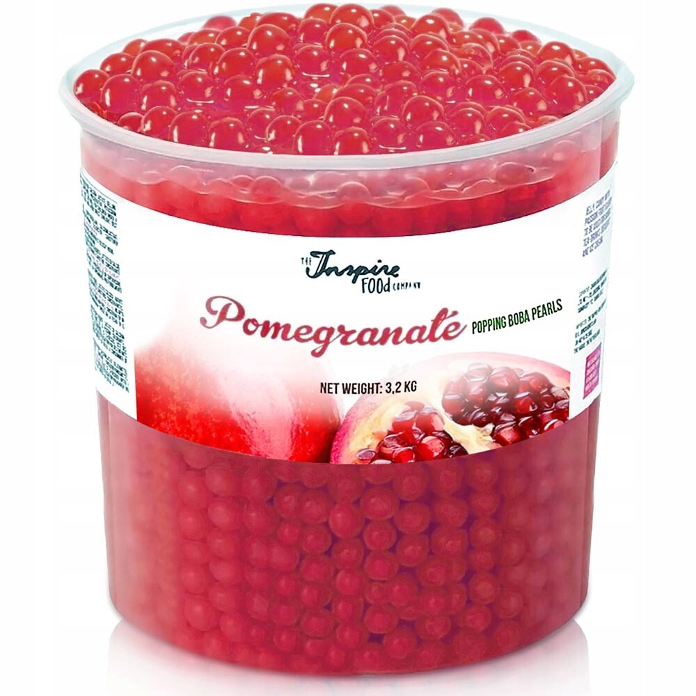 Bubble Tea praskající ovocné kuličky molekulární kaviár popping boba Granátové jablko