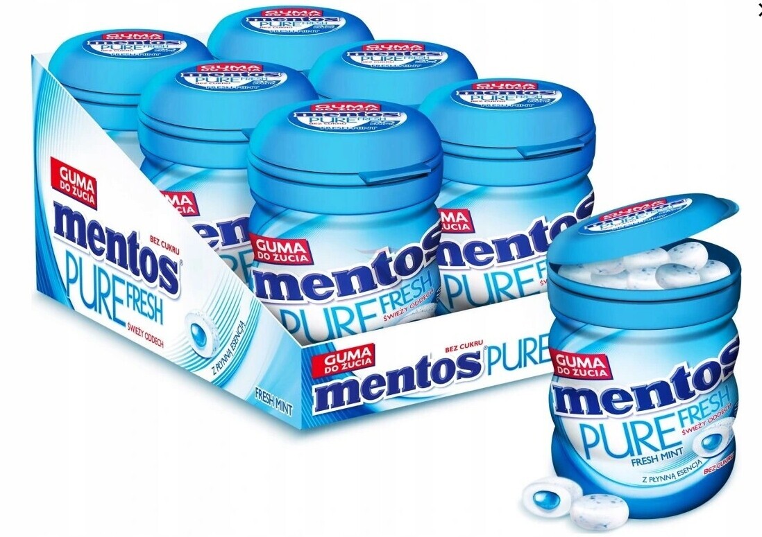 Mentos žvýkačky Fresh Mint 60g x 6ks