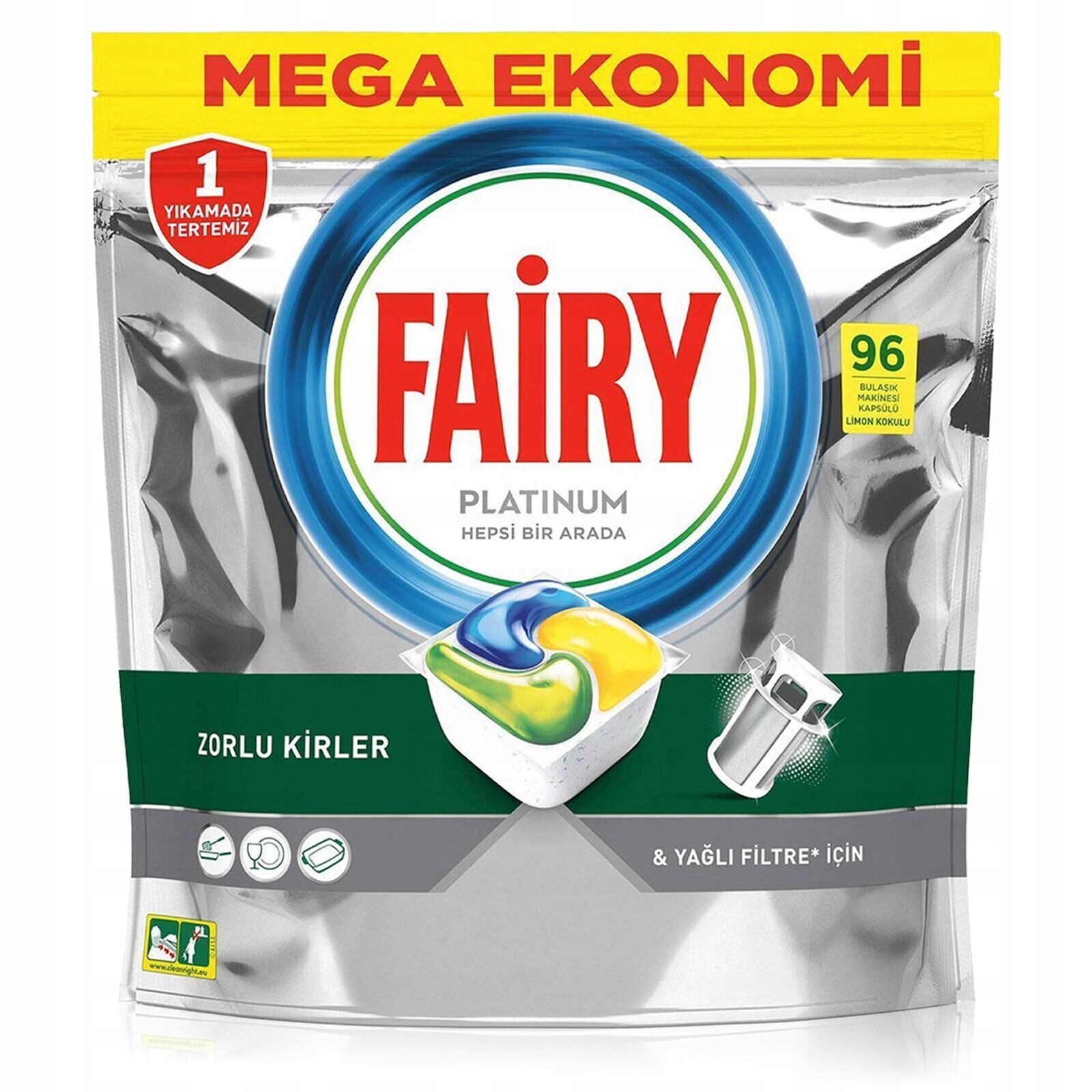 Kapsle do myčky nádobí Fairy Platinum All in One 96 Kusů