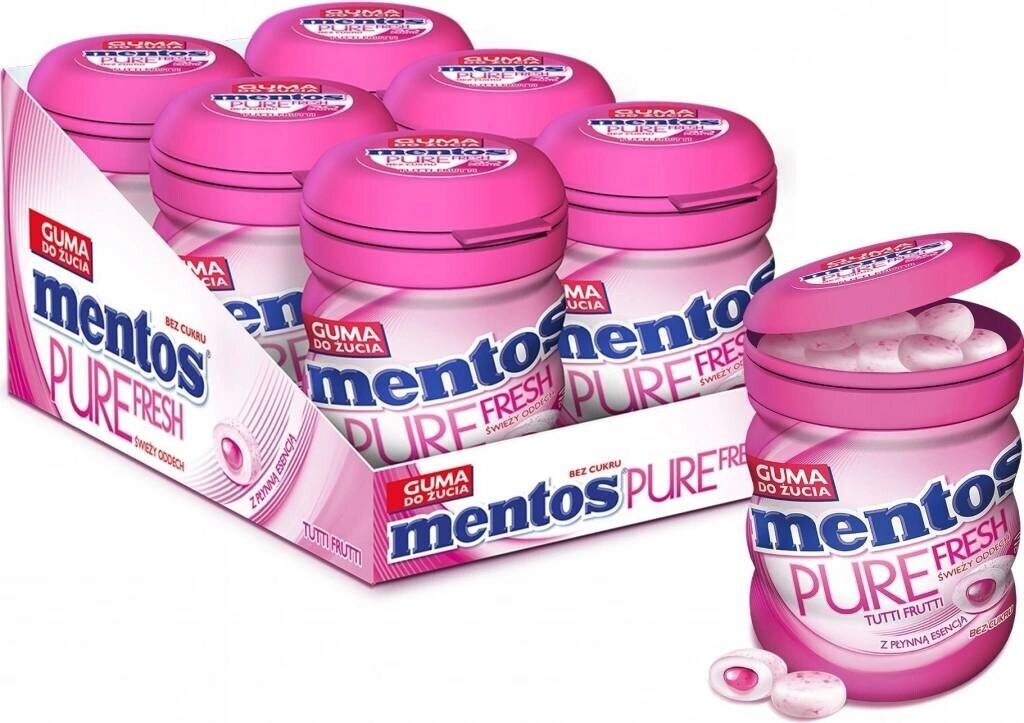 Mentos žvýkačky Bubble Fresh 60g x 6ks