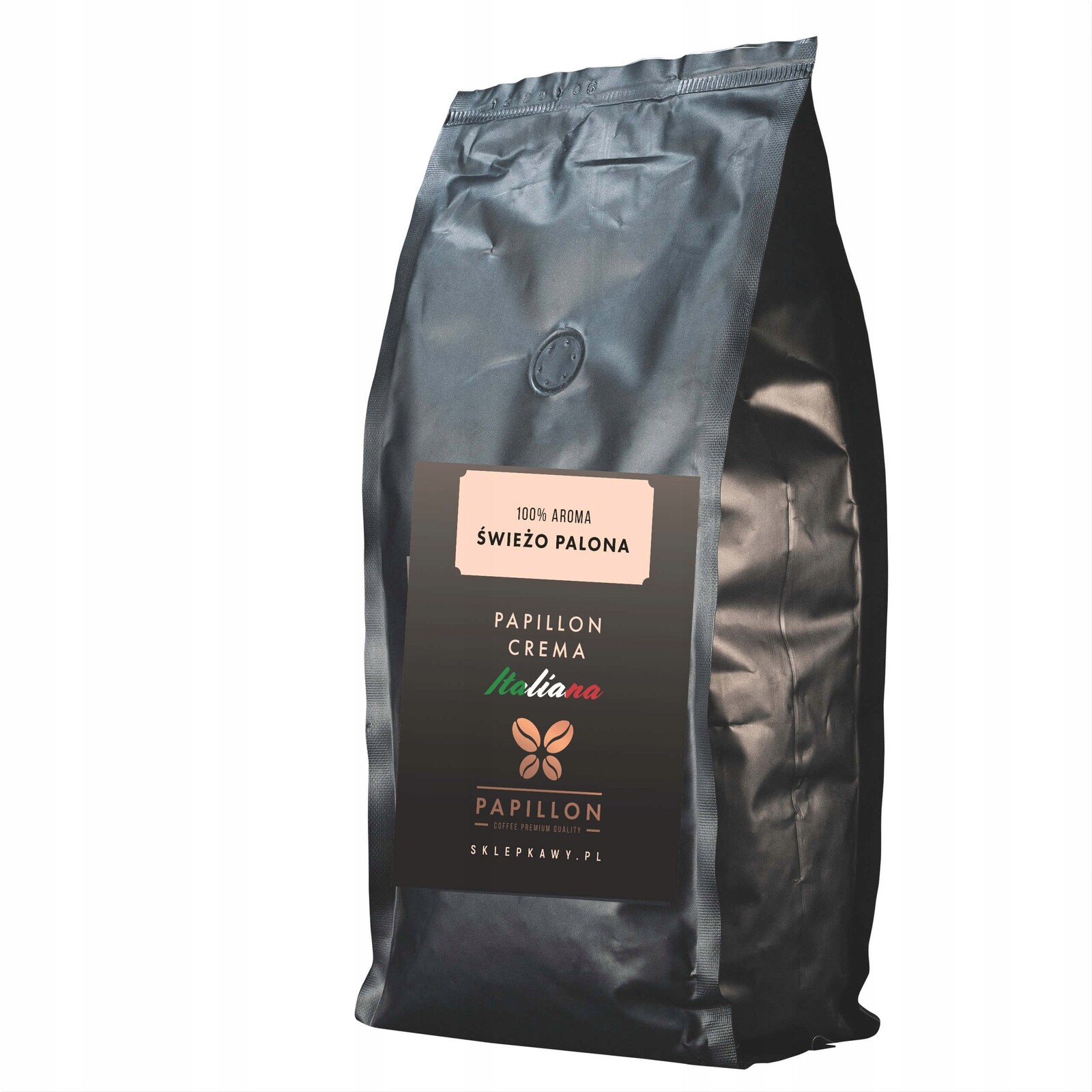 Káva zrnková míchaná Papillon Coffee Crema Italiana zrna 1 kg 1000 g