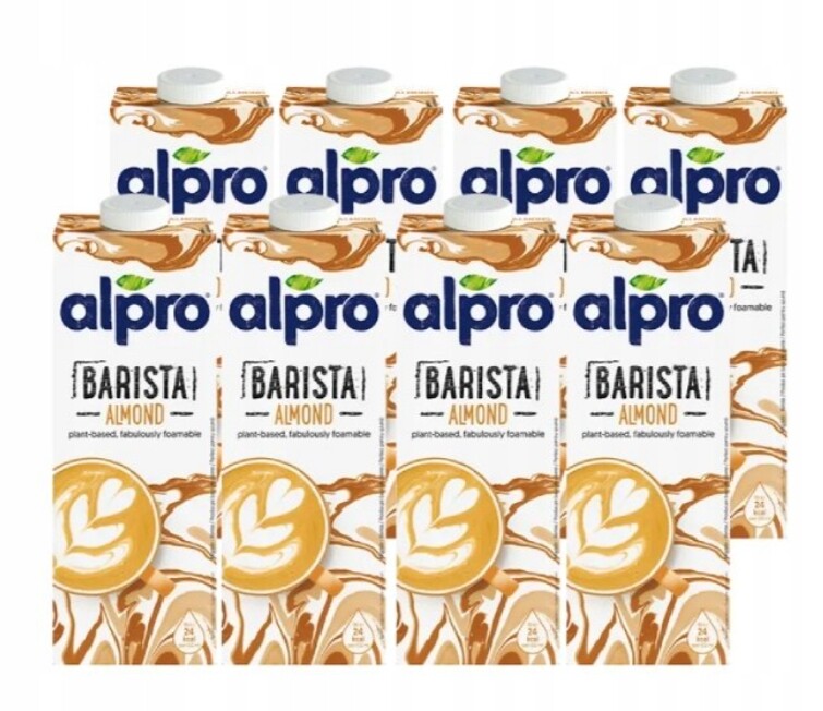 Alpro Almond Drink Barista Veganský Mandlový Nápoj 8 X 1 L