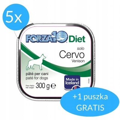 Forza10 Solo dieta pro psa jelen 5x300g 300g Bonus
