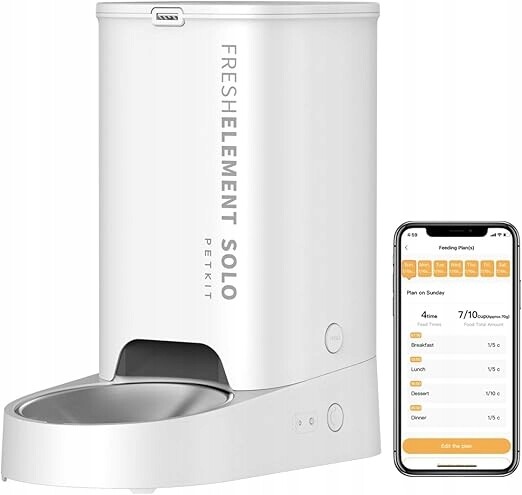 Petkit Automatický Dávkovač pro kočky a psy, 2.4G WiFi, 3L