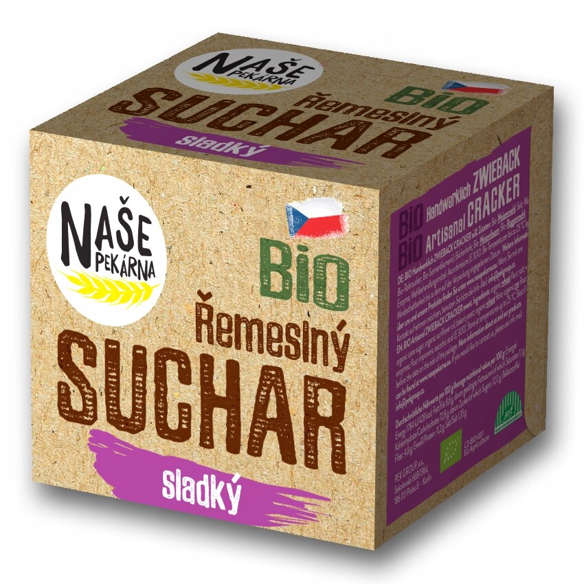 Bio suchar sladký 15 ks