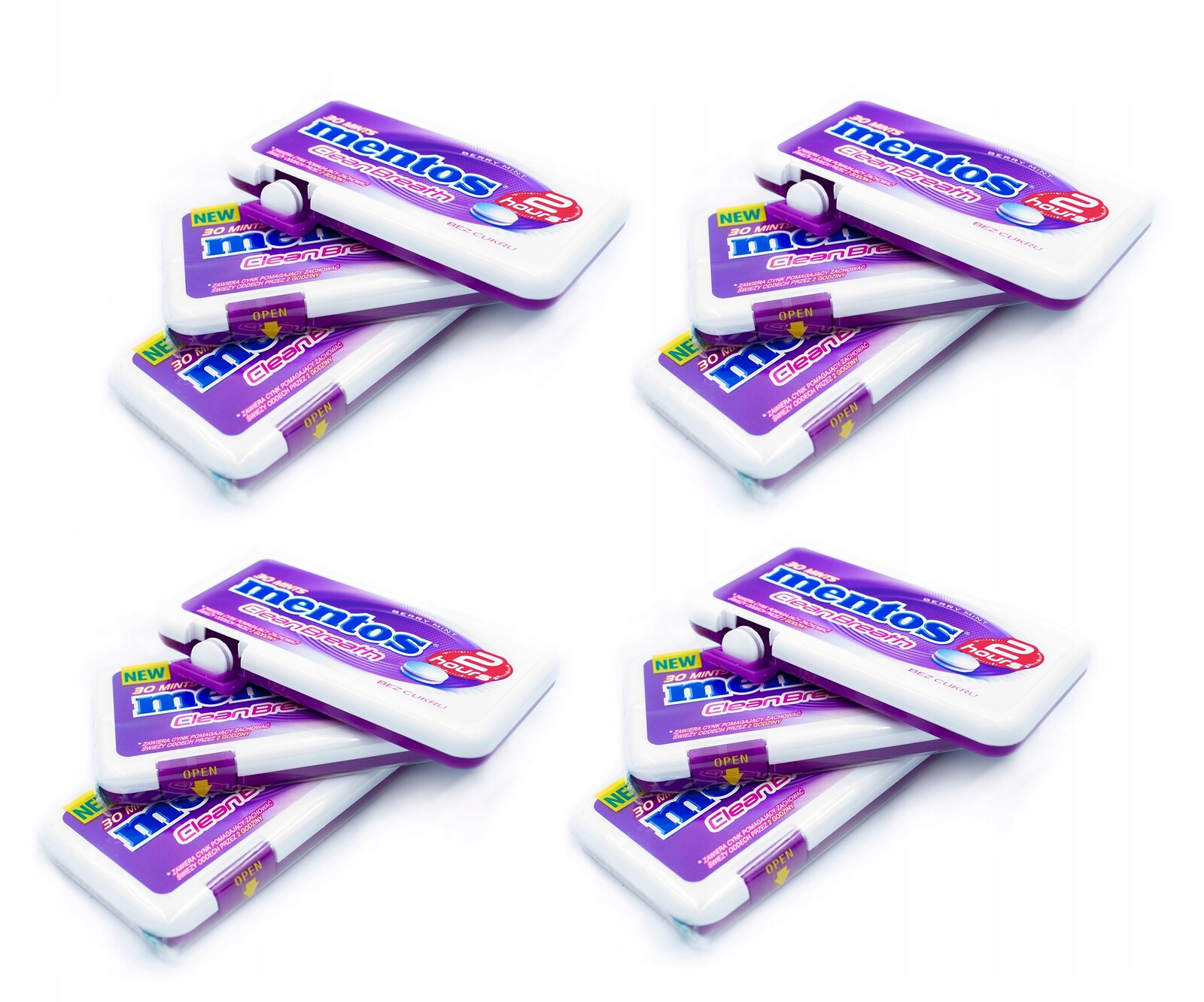 Mentos Clean Breath Berry Mint Jagoda 12 Kusů