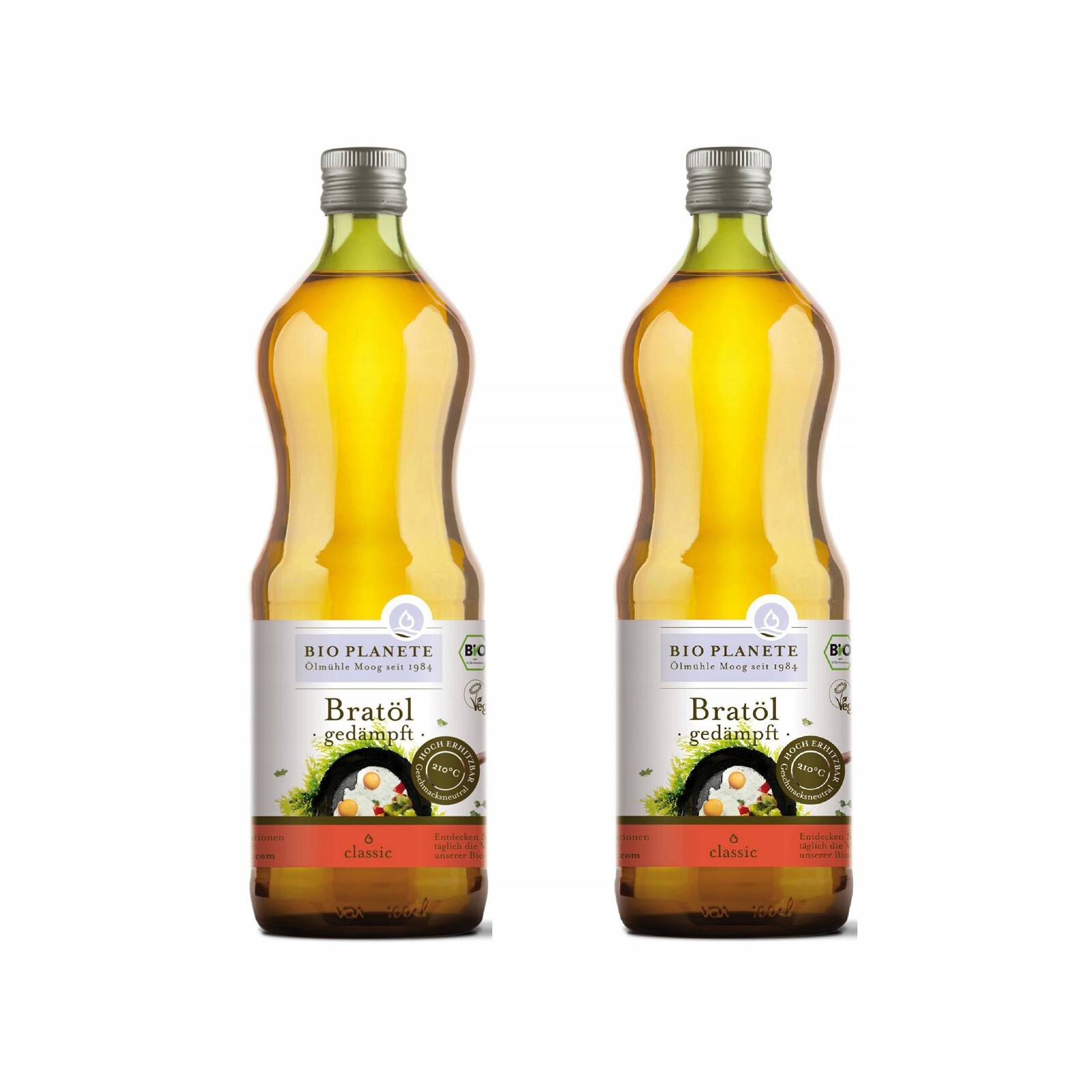 2x Slunečnicový Olej Na Vaření A Smažení Bio 1L Vysoká teplota