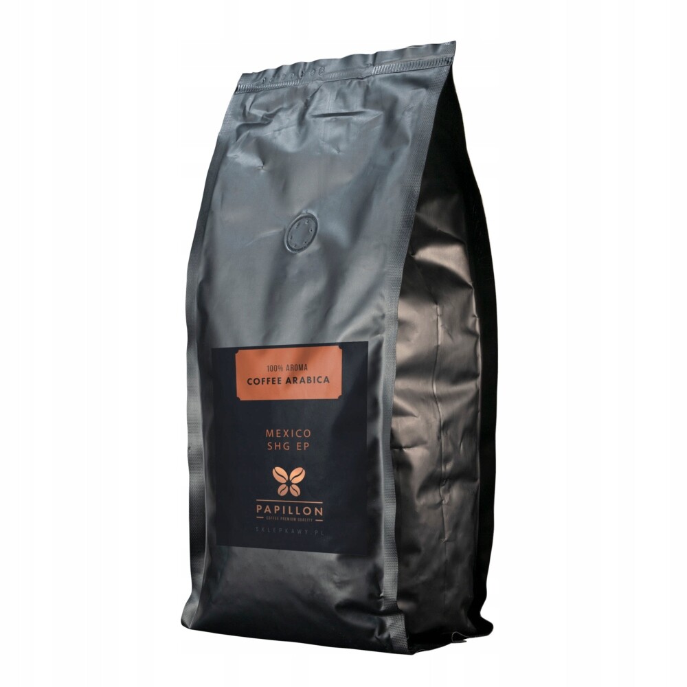 Káva zrnková Arabica Papillon Coffee Káva Mexico Shg Ep 1kg